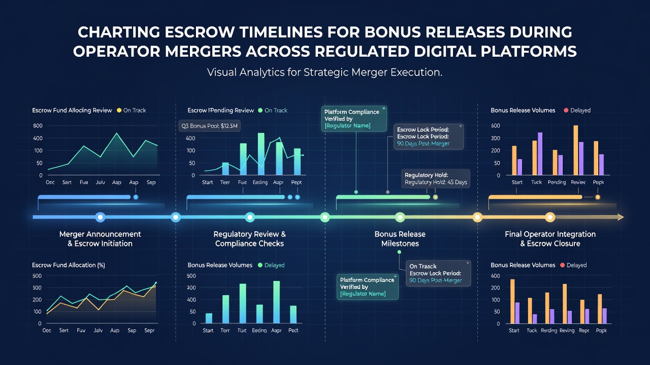 Flowchart of escrow phases in operator merger processes