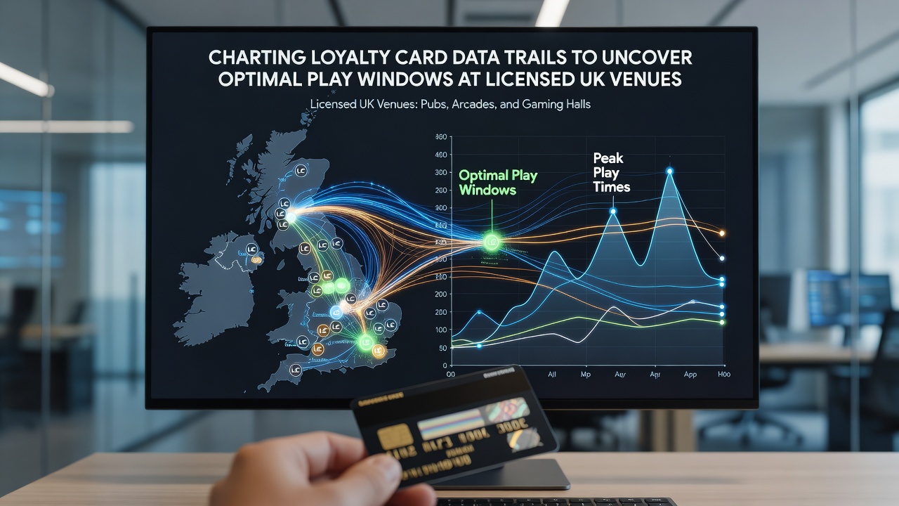 Heatmap visualization of loyalty card activity across UK venues