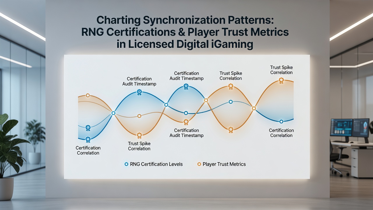 Analysis chart showing correlation between RNG certification dates and player trust metric fluctuations over time