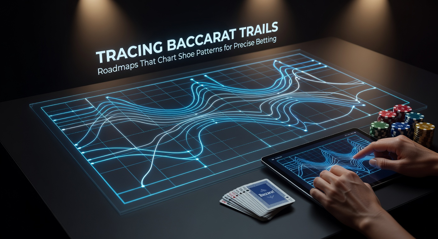 Colorful baccarat Big Road chart displaying streaks of red circles for Banker wins and blue for Player, highlighting pattern trails across the shoe