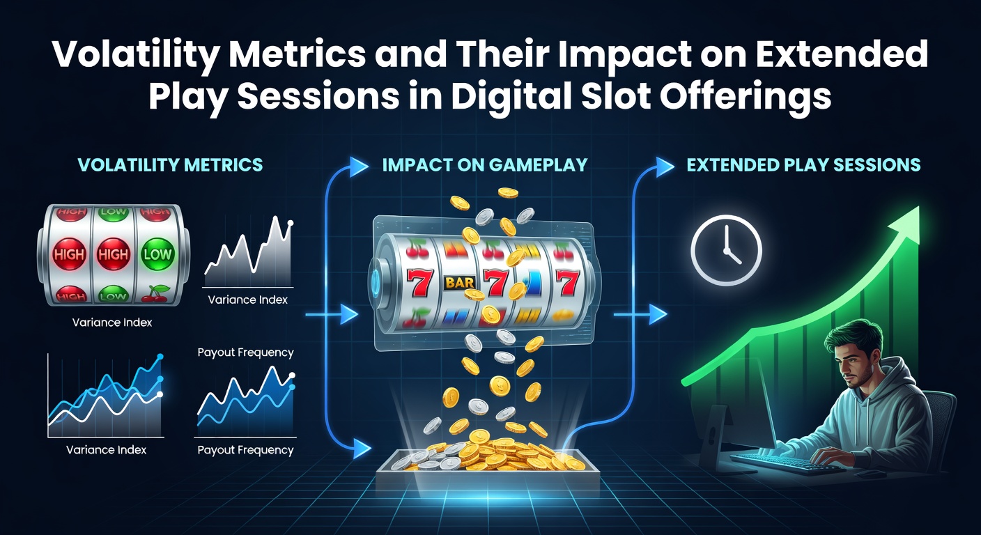Digital slot machine interface displaying volatility indicators and session data graphs
