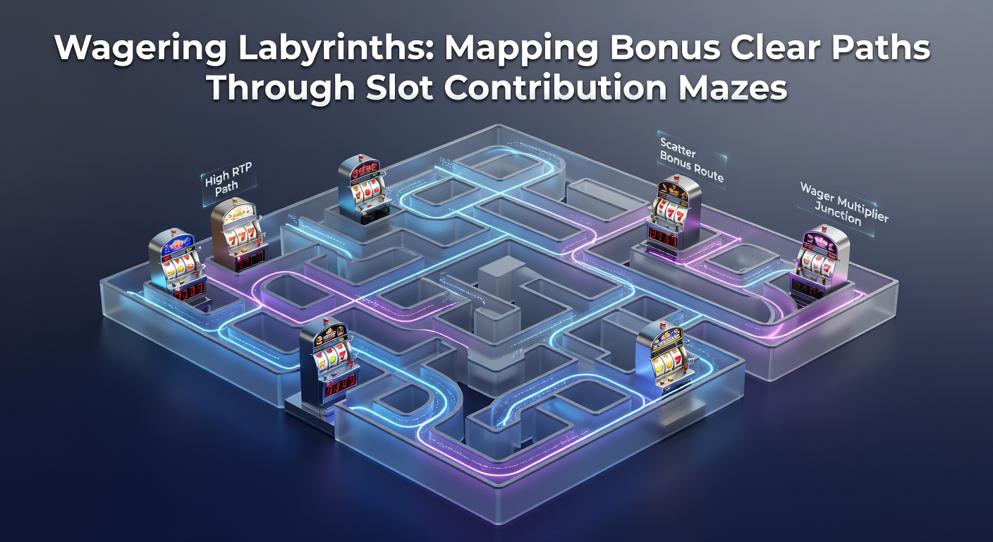 Close-up of slot contribution charts and bonus meters filling up, illustrating paths through wagering mazes with low-risk symbols highlighted
